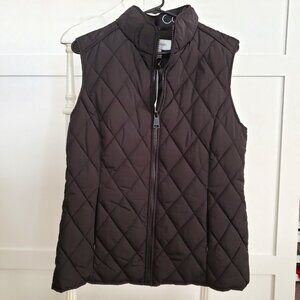 BNWT CALVIN KLEIN diamond pattern satin lining puffer vest POCKETS (L)